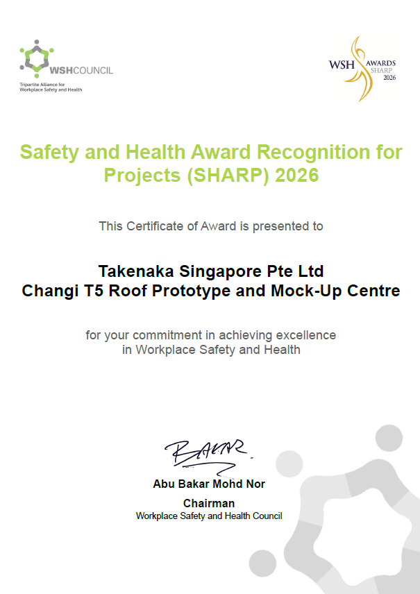 Safety and Health Award Recognition for Projects 2026